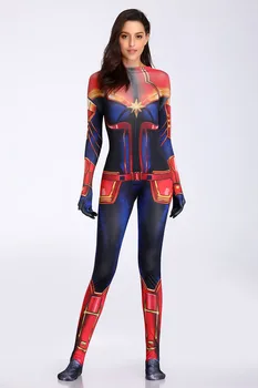 

Sexy Lingerie Ladies Captain surprise Costume Fancy Dress Avengers Cosplay Outfit Catsuit SM9901