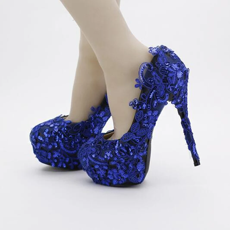 Aliexpress.com : Buy Blue Lace Women Wedding Shoes Sequined Pumps Aliexpress.com : Buy Blue Lace Women Wedding Shoes Sequined Pumps Platform Thin High Heels Royal Blue Dress Shoes For Women from Reliable royal blue dress ... - Aliexpress.com : Buy Blue Lace Women Wedding Shoes Sequined Pumps