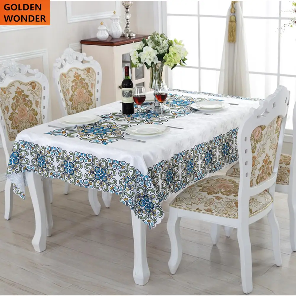 Good Quality Classical Pattern Cloth Fabric Rectangular Tablecloth