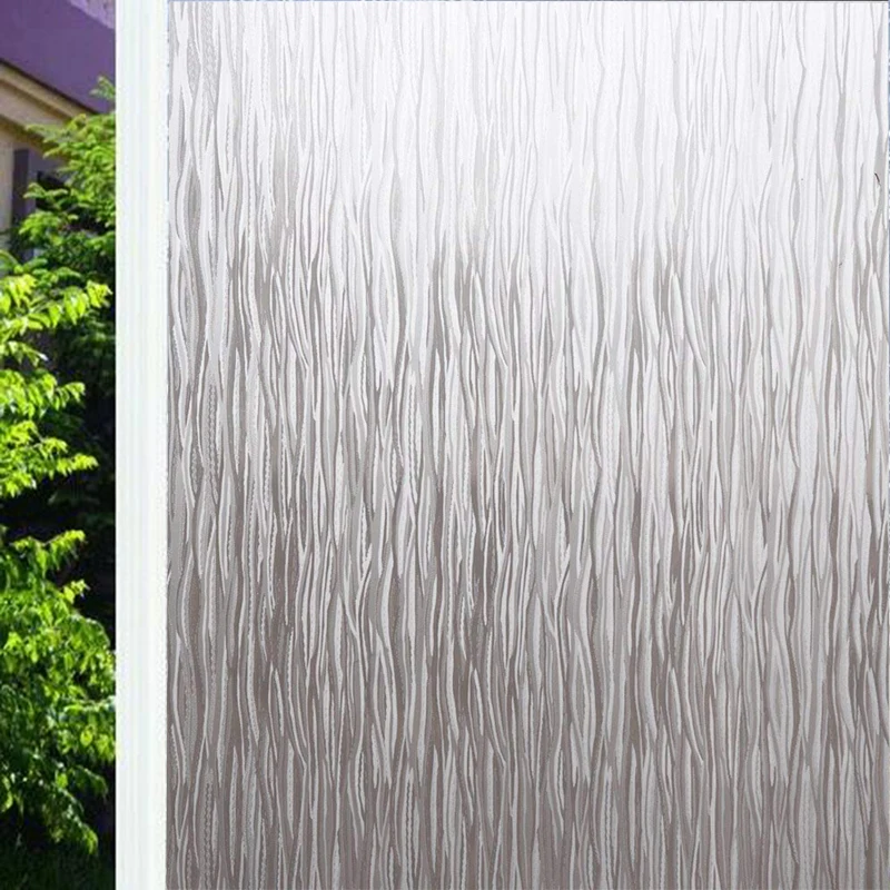 

Funlife Rain Glass Window Film Static Cling Opaque Glass Sticker Vinyl Self-adhesive Home Privacy Decorative Window Stickers