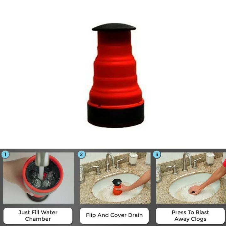 скидка Clog Cannon High Pressure Manual Air Power Drain Blaster Pump
for Toilet Bathroom Kitchen Sink Plunger Pipe Clog Remover Clean Обзор