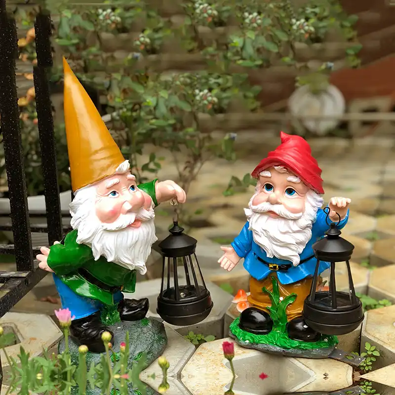 Exterior resina decorativa para jardín dibujos animados Dwarfs