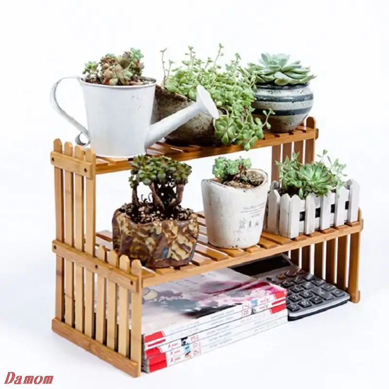 Anlage Regale Blume Garten Holz Rack Stehen Blume Display Stand Bambus Holz Stander Bambus Regal Storage Rack Halter Aliexpress