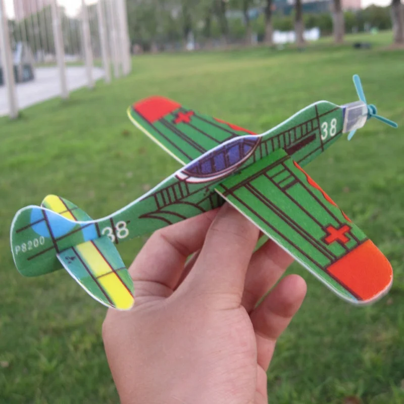 10 шт. полистирол цветные летающие планеры самолеты, вертолет для мальчиков и девочек игрушка подарок на день рождения летающие планеры самолеты детские игрушки