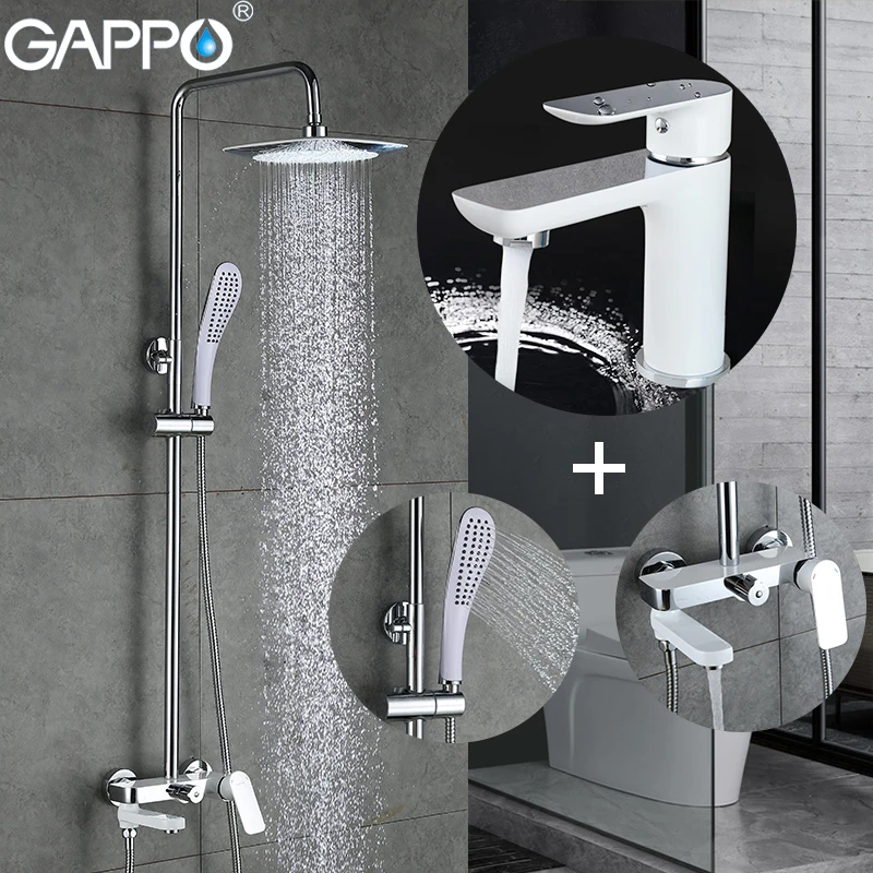 

GAPPO Shower faucet Basin Faucets basin sink faucet shower mixers waterfall bath tub mixer Sanitary Ware Suite