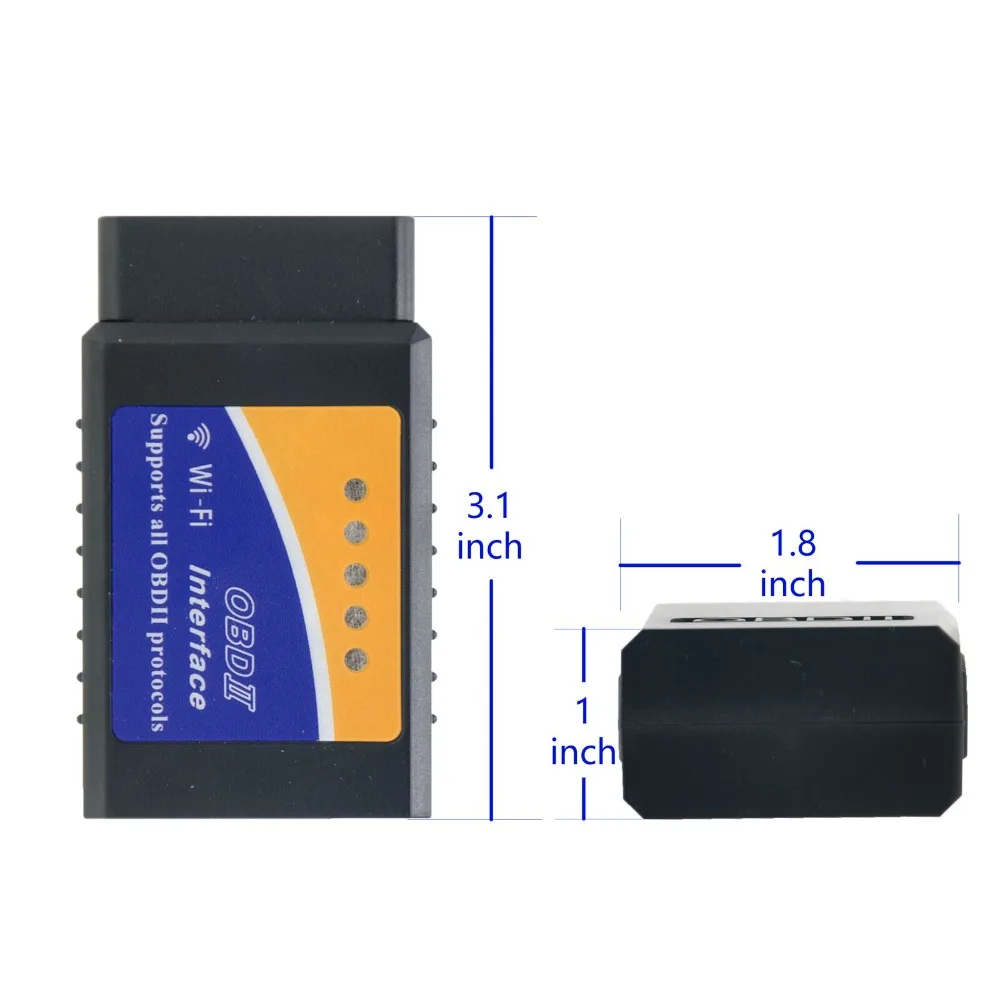 Супер Мини ELM327 Wi-Fi Bluetooth V1.5 OBD2 OBDII код читателя ELM 327 диагностики авто сканер инструмент ELM-327 для android IOS Телефон