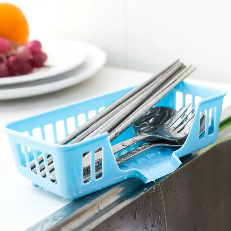 FHEAL Drain Storage Basket Kitchen Sink Sponge Tablewarebath Soap Small Objects Storage Box Drain Shelf Storage Basket (2)