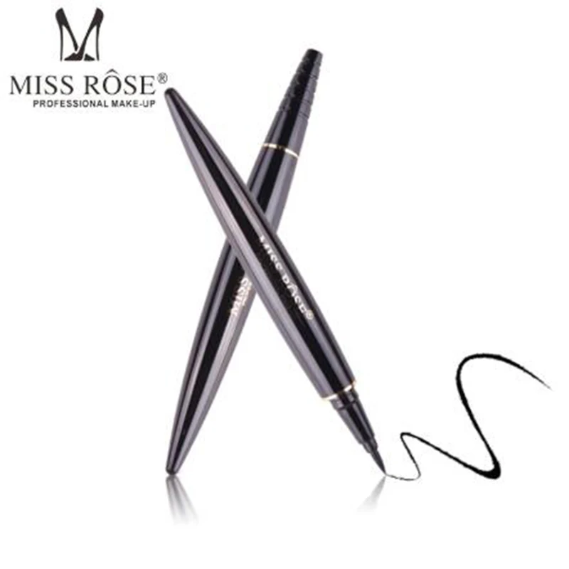 MISS ROSE подводка для глаз яркая черная ручка средняя Толстая двухконтурная водостойкая прочная долговечная смазанная ручка