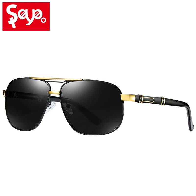 SAYLAYO Fashion Square Outdoor Polarized Sunglasses Men Vintage Sun Glasses 100% UV400 Driving Fishing Shades for Women