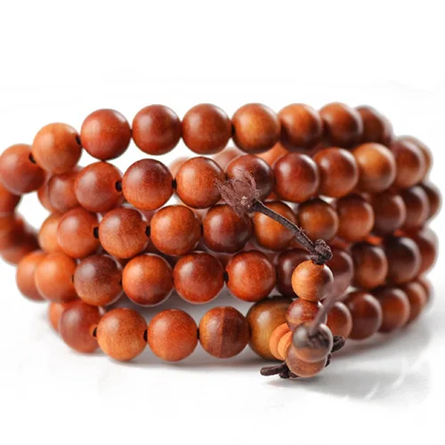 Authentic India Blood Dragon Wood Beads Tibetan Buddhist 108 Prayer Beads Necklace Gourd mala Prayer font