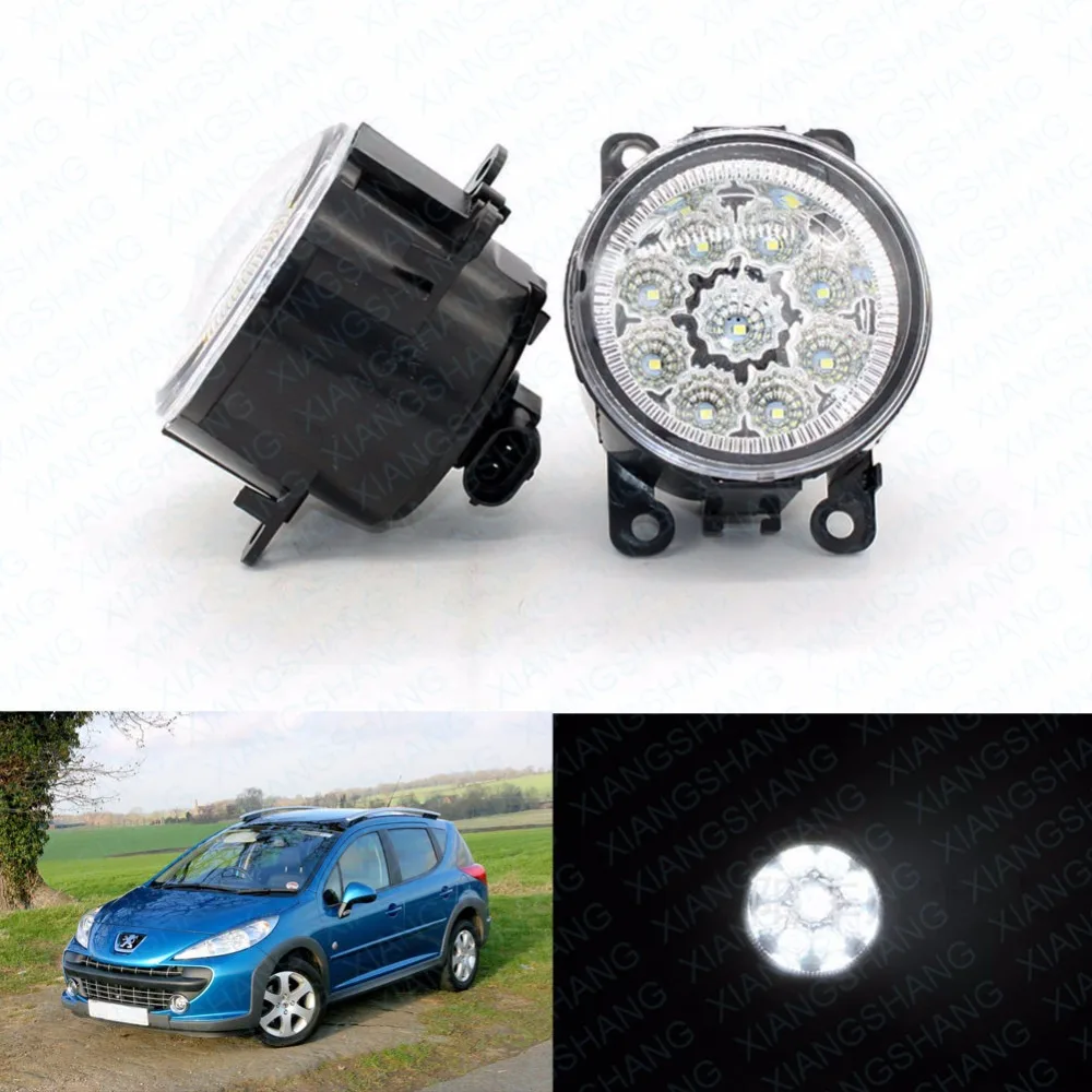 Buy LED Front Fog Lights For Peugeot 207 SW Estate WK_ 2007 2010 2011 2012 Car