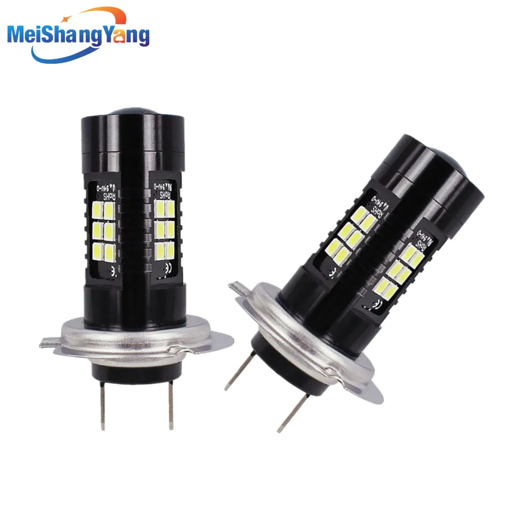 

2Pcs H7 LED Lamp Super Bright Car Fog Lights 12V 24V 6000K White Car Driving Running Light Auto Led H7 Bulb