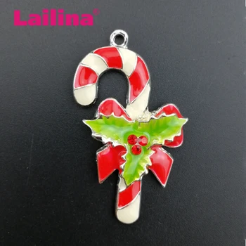 

20pcs /lot Alloy colorful pendant with enamel for christmas gift