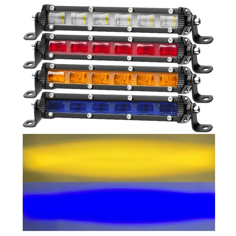 CREK " Красный Янтарный синий 30 Вт светодиодный рабочий свет бар мотоцикл светодиодный головной свет внедорожный светодиодный противотуманный фонарь для Jeep 4X4 4WD грузовой автомобиль ATV SUV автомобиль