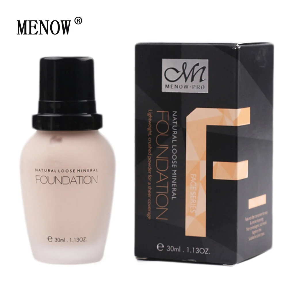 Menow brand Waterproof Liquid Foundation Foundation Cream Moisturizing