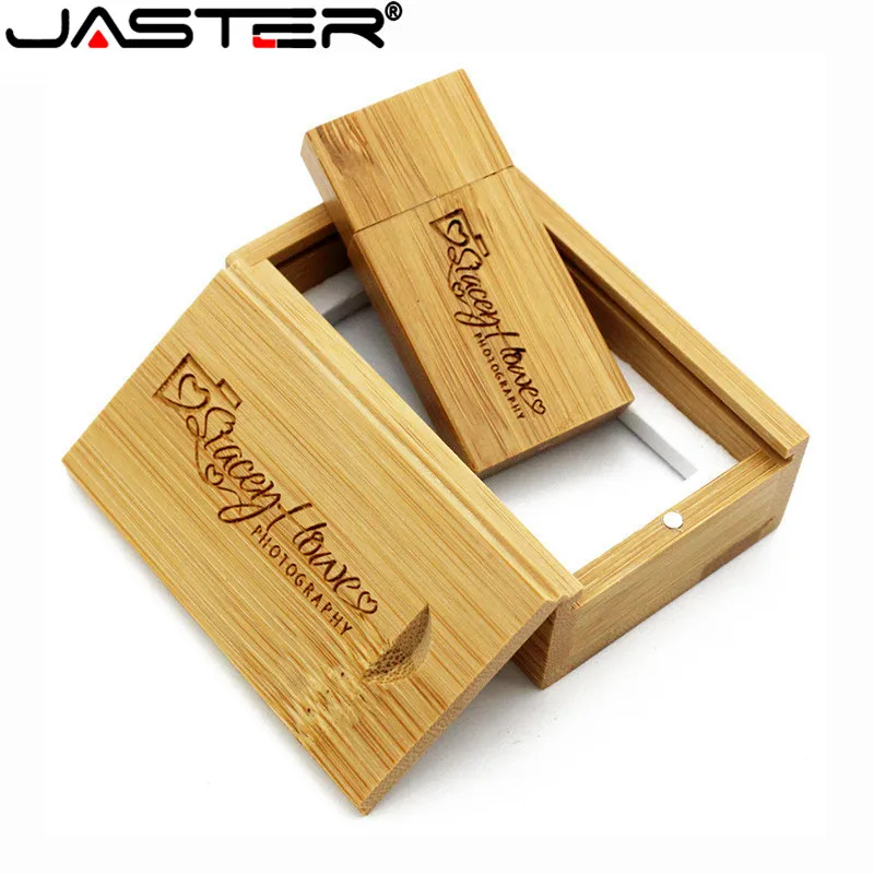 JASTER деревянные usb 2 0 флеш накопитель + деревянная Подарочная коробка 4 ГБ 8 16 32 64 Гб