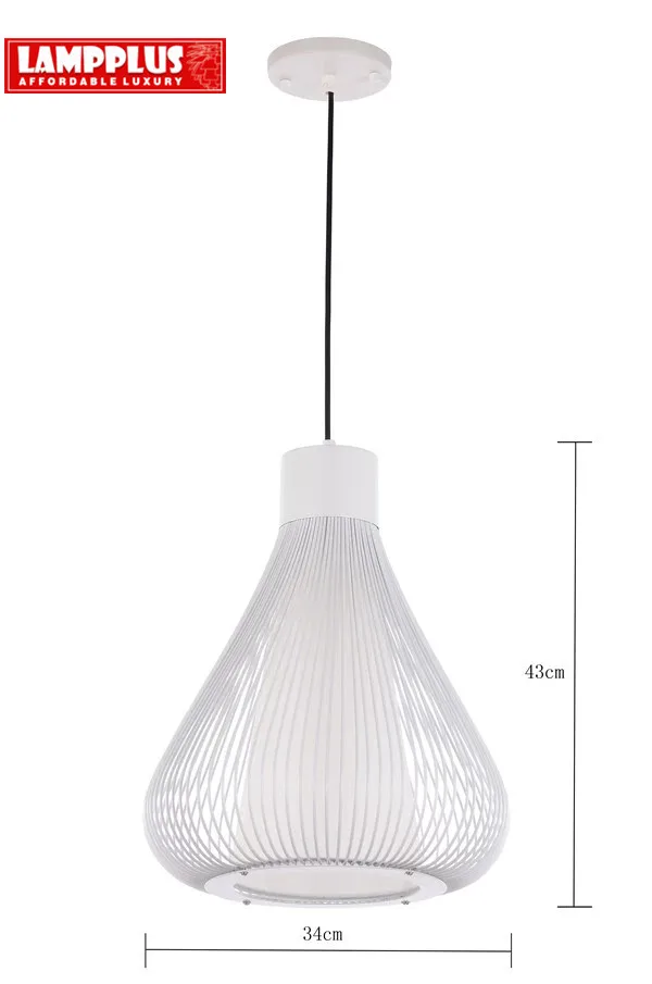 

Lampplus Nordic Simple Vintage Wire bird Cage retro Decorative Pendant light Droplight Ceiling lamp for bedroom living room