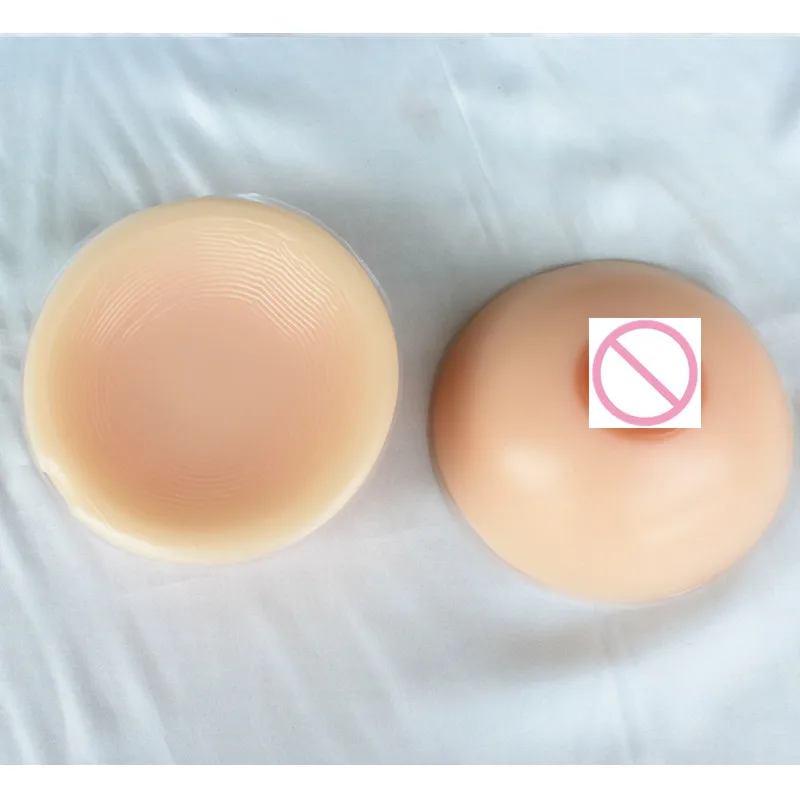 

1200g/Pair 40C 40D 40E 42B 42C Silicon Fake Breast Form Round Sahpe Artificial Boobs Realistic For Shemale Or Crossdresser