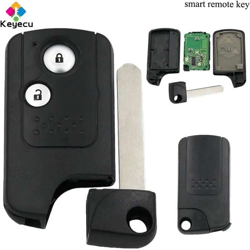

KEYECU Replacement Smart Remote Control Car Key - 2 Buttons & 433MHz & ID46 Chip - FOB for Honda CR-V CRV 2013 2014 2015 2016