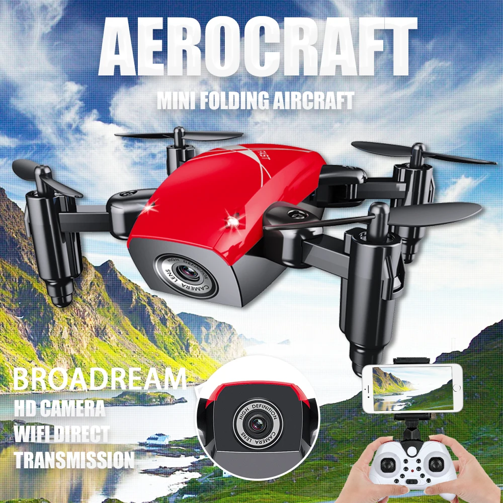 

S9 S9HW FPV Mini Nano Drone Quadcopter with HD Camera Live Video with Altitude Hold RC Toys for Children as Christmas gift