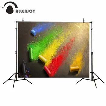 

Allenjoy photography backdrop Colorful Chalk Compared Passionate Life floor background newborn original design for photo studio