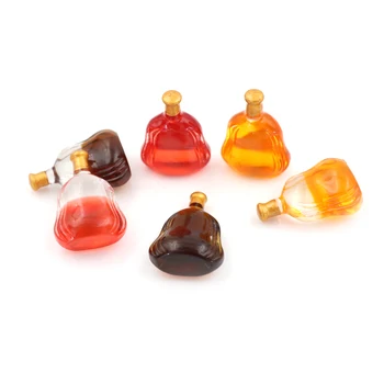 

Mini Wine Bottles 1:12 Dollhouse Miniature Wine Bottle Model Pretend Play Mini Food Doll Fit FOR 1/12 Toy Accessories 2Pcs/set
