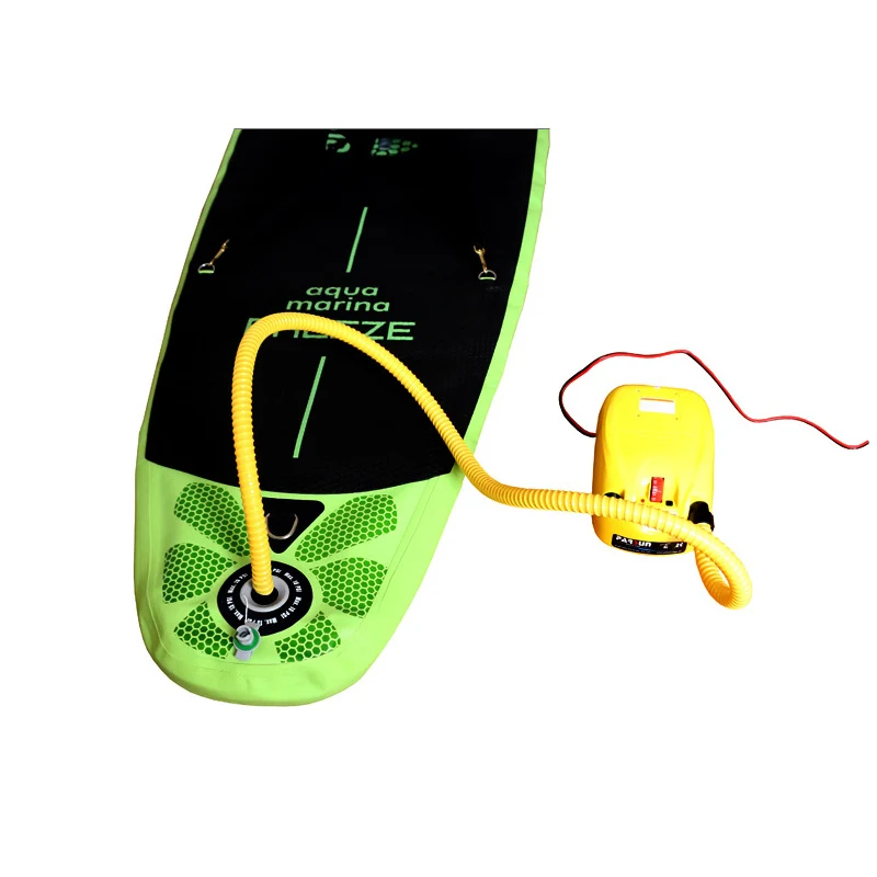 Eléctrica de alta presión DC12V bomba de aire eléctrica de la bomba de barco inflable bote balsa sup tabla de surf paddle Canoa kayak C73002 - 3