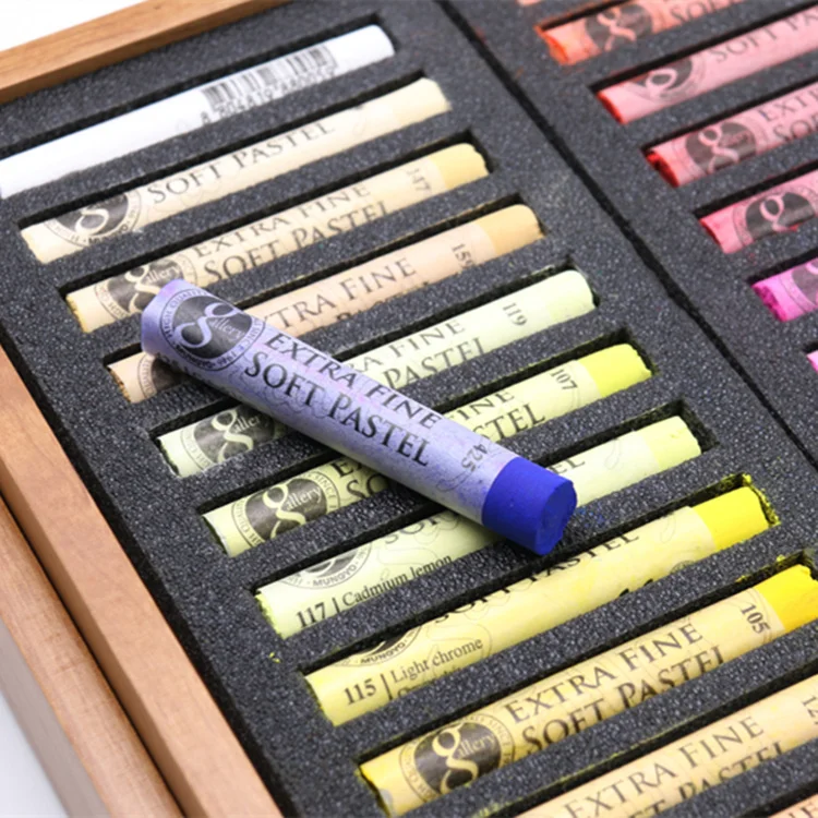MUNGYO Канцелярский набор мягкая Пастельная палочка Изысканная деревянная коробка для детей, чтобы узнать профессиональный 90 цветов кисть для рисования