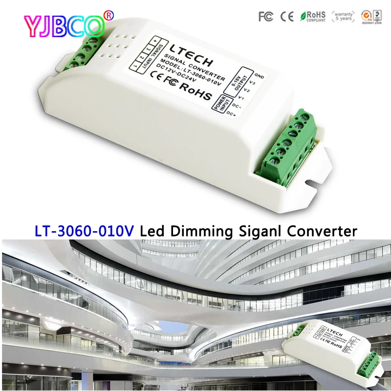 

NEW led controller LT-3060-010V:LED Dimming Siganl Converter;PWM*3CH signal input;0-10V*3CH signal output for led lamp