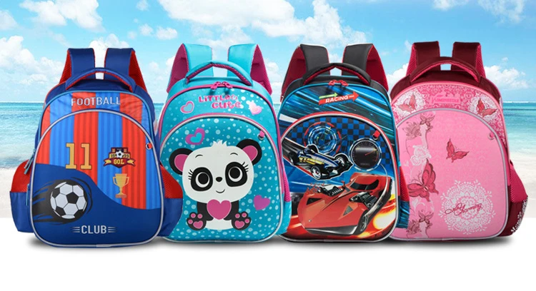 New Children School Bags Grade 1-3-5 Orthopedic Cartoon Laptop Backpacks Kids Large Capacity School Bags For Boys