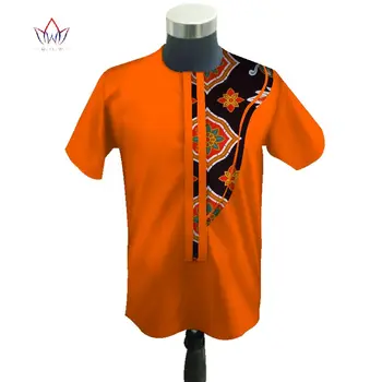 

100% Cotton Mens Casual Shirt African Wax Print Clothing Dashiki Traditional African Style Clothing Men Shirts WYN429