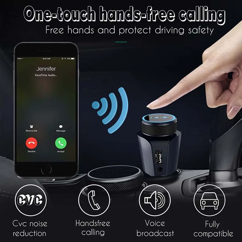 Универсальный Автомобильный MP3 плеер JINSERTA беспроводной Bluetooth fm передатчик