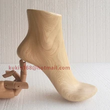 Деревянная модель ноги, высокий каблук/сандалии дисплей дамы ноги манекена