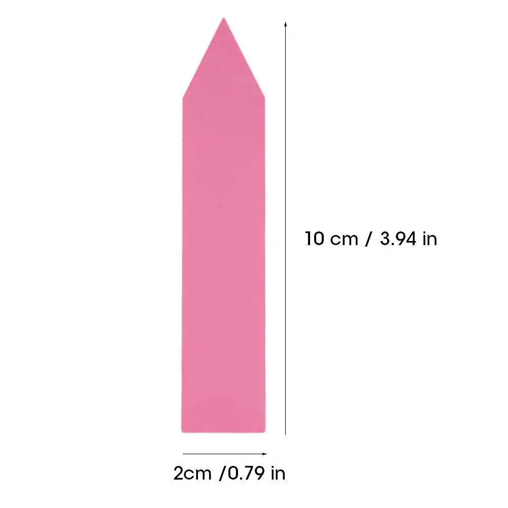 100 шт. Пластик этикетки для семян растений сигнальные флажки для горшков рассадник теги - Цвет: Розовый