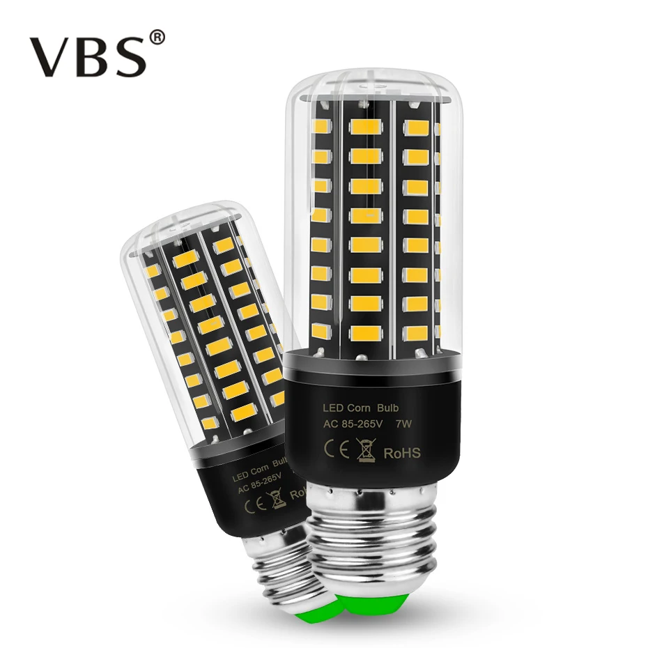 E27 светодиодный светильник E14 светодиодный свет 220 V 110 V светодиодный лампы 3,5 Вт 5 Вт 7 Вт 8 Вт 12 Вт 15 Вт светодиодные лампы «Кукуруза» свет SMD 5736