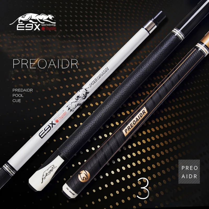 

2018 New Arrival E9X 1/2 Pool Cue Sticks 9.5mm/11.5mm/13mm Tip Billiard Cue Stick Billiards Cue Pool Stick in China