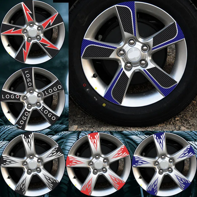 

Many Designs Choice Colorful Carbon Fibre Rims / Wheels Sticker For Chevrolet Cruze Z2CA470