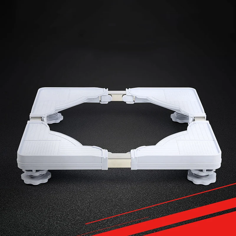 Washing Machine Floor Stand Adjustable Movable Base Holder for Refrigerator Fridge Universal Machine Carriage Mount Washing Machine Floor Stand Adjustable Movable Base Holder for Refrigerator Fridge Universal Machine Carriage Mount