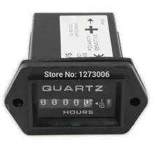 New Generator Sealed Hourmeter Counter Tractor Truck Rectangle Hour Meter DC 12V-36V For Boat Tractor Diesel Car Engine Black