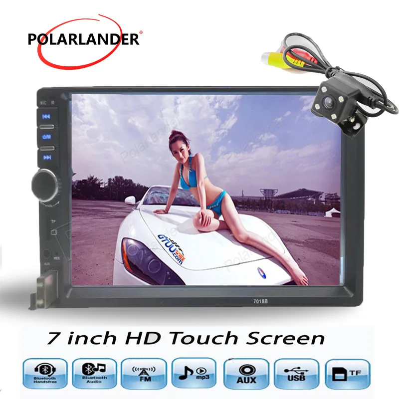 Car radio radio cassette player Bluetooth 2 Din auto tapes LCD Touch