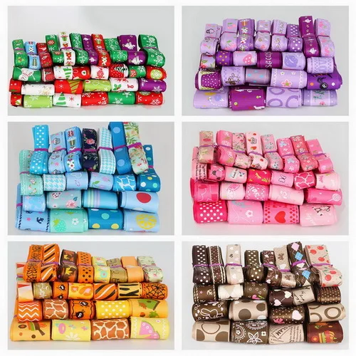

1x12Yards 10-25MM Style Color Printed Ribbon Decoration Gift Christmas Party Wedding Dress DIY Packaging Accessories Ribbon