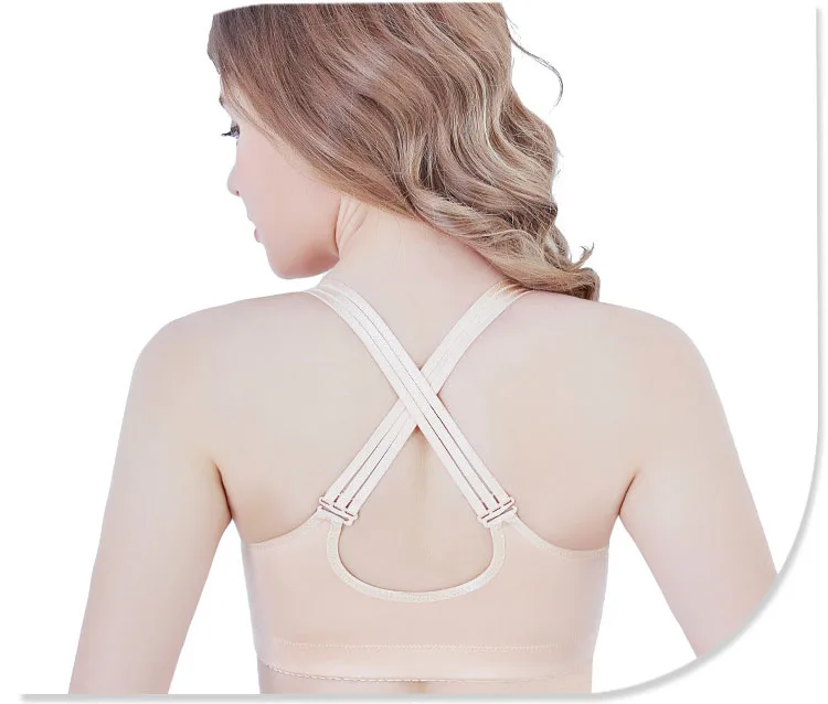 Jerrinut Lace Plus Size Bra Front Closure Underwear Women Bra Push Up Bralette Bra Large Size Women Wire Free Big Size Bra Cup 17
