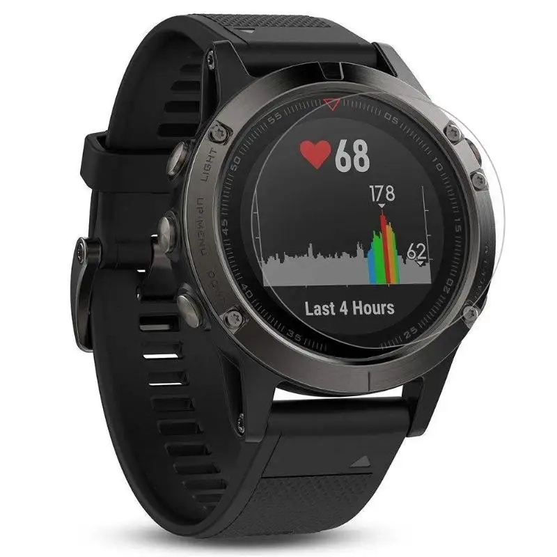 ALLOET 2Pcs/Lot Transparent Tempered Glass Film for Garmin Fenix 5 Smart Watch 9H 2.5D Watch Screen Protector for Garmin Fenix 5