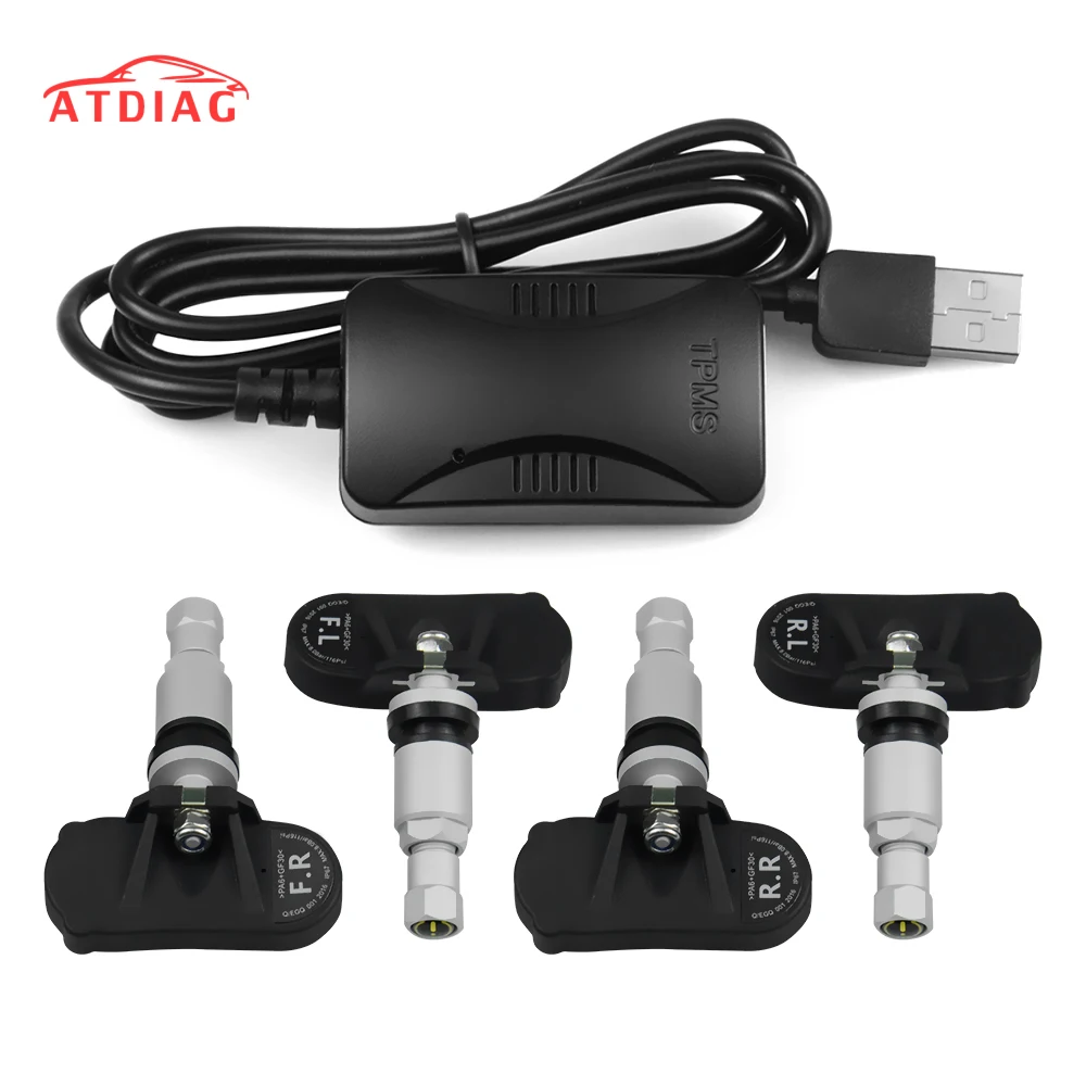 USB Android TPMS Car Tire Pressure Monitor with 4 External Sensors 116