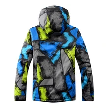 Зимняя куртка+ кастрюли для сноуборда, Мужская водонепроницаемая ветрозащитная лыжная куртка для альпинизма, Теплая Лыжная куртка для снежной погоды, большие размеры, для мужчин