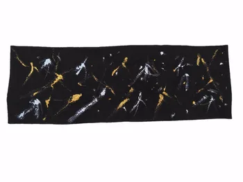 

P181025 cotton comfortable fashion Graffiti drawing plain headwear, gold and white dot graffiti soft headbands