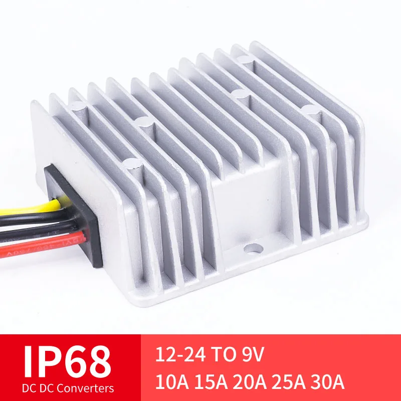 

12-24 TO 9V 10A 15A 20A 25A 30A High Quality DC Converter Step-Down DC Voltage Regulator Voltage Mutual, Suitable for Automot