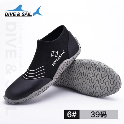 1 пара, новые полуботинки 3 мм нескользящая обувь для серфинга, пляжа, дайвинга, подводного плавания и плавания Брендовая обувь для дайвинга и плавания - Цвет: grey D Size 6