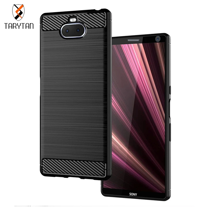 

TARYTAN Case For Sony Xperia XA3 Ultra Case XZ2 Compact Premium XZ1 Compact XA2 XA1 Ultra Plus L2 L1 Mini Carbon Fiber Cover