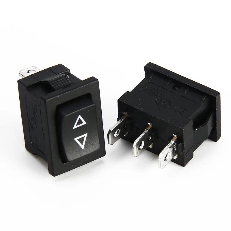 10pcs Mini Switch 3pin Spdt Momentary Rocker Switch On